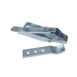 Spinacz, zaczep, zamek burty uniwersalny 310 mm x 30 mm, z zabezpieczeniem, klamra wykonana z płaskownika-347325715