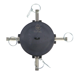 Zaślepka złącza Camlock DC żeńskie 16bar polipropylen PP 4" x 120,3mm PZL HYDRAL-347913954