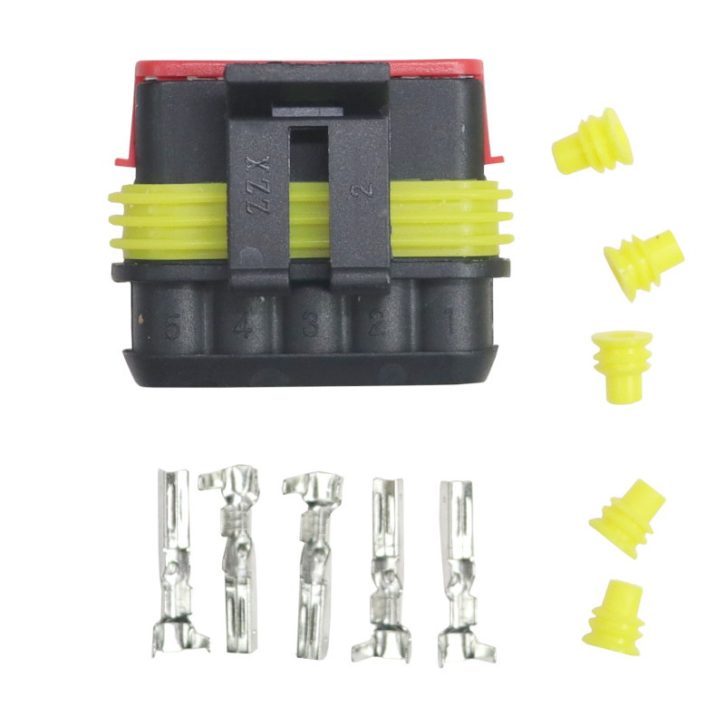 Złącze AMP superseal 5-krotne - wtyk hermetyczne Premium ELMOT-347511333