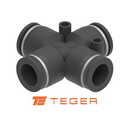 Czwórnik wtykowy tekalan 6mm TEGER, (sprzedawane po 5)-347936352