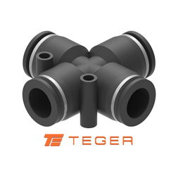 Czwórnik wtykowy tekalan 8mm TEGER, (sprzedawane po 5)-347936347