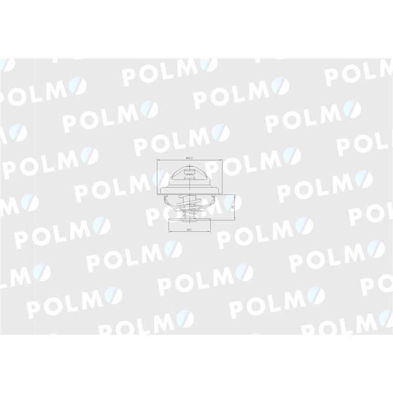 Termostat F1192000500040 Deutz Fendt POLMO-347880134