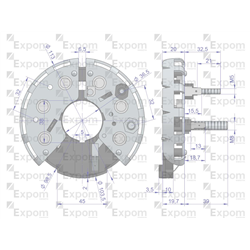 Prostownik diody alternatora 335532 Nowy Typ EXPOM KWIDZYN eu-347462281