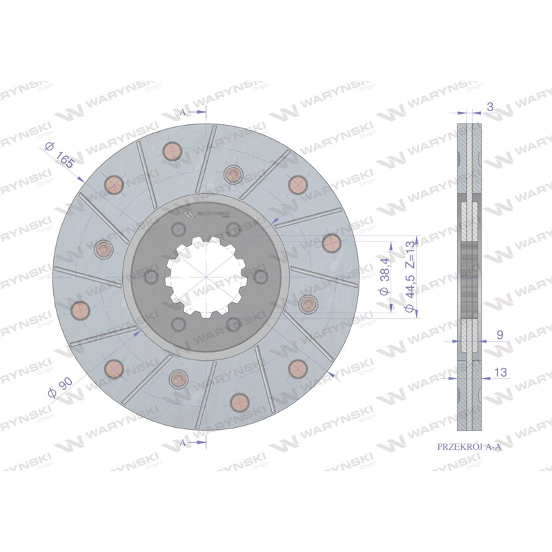 Tarcza hamulcowa LANDINI MF Waryński-347900268