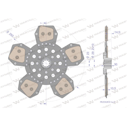 Tarcza sprzęgła Ceramiczna CASE Waryński-347471884