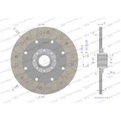 Tarcza sprzęgła Deutz 2316746 WARYŃSKI-347905394