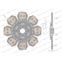 Tarcza sprzęgła ceramiczna  Deutz 2941269 WARYŃSKI-347477023