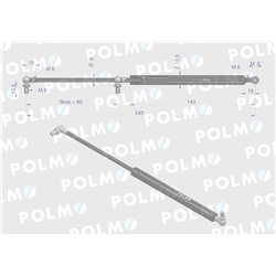 Siłownik szyberdachu L max. 245mm 3399042R0P CASE IH POLMO-347450029