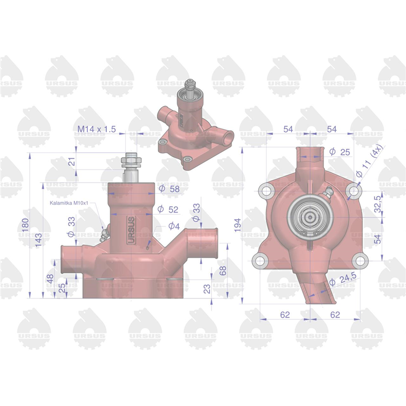 Pompa wody C-360 ORYGINAŁ URSUS-347445410