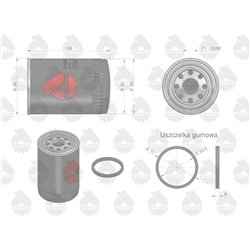 Filtr oleju PP-84, PP-8.4 C-330, C-360 ORYGINAŁ URSUS-347874640