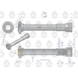 Tuleja napędu pompy hydraulicznej C-360 ORYGINAŁ URSUS-347445413