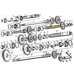 Wałek reduktora C-330 ORYGINAŁ URSUS-347445100