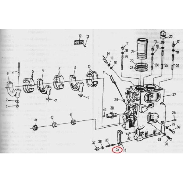 Podkładka dystansowa bloku cylindra C-330-347867633
