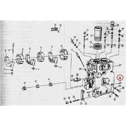 Kołek ustalający bloku cylindra C-330-347439434