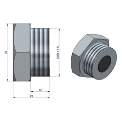 Korek spustu oleju C-360-347866187