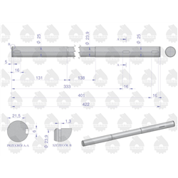 Wałek pedałów C-360 ORYGINAŁ URSUS-347873408