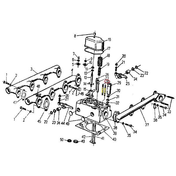 Śruba dwustronna wtryskiwacza C-360 ( sprzedawane po 20 )-347444392