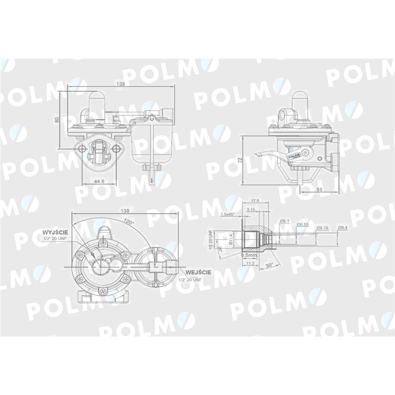 Pompa zasilająca 25066016 POLMO-347880347