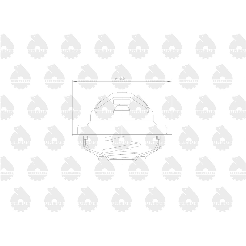 Termostat 70011316 C-385 Zetor 4-cylindrowy ORYGINAŁ URSUS-347878679