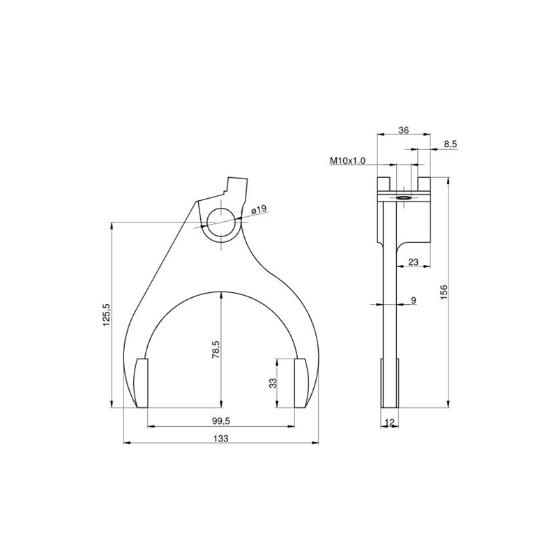 Widełki pręta II C-385-347869887