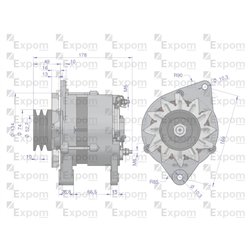 Alternator 2-paski 80642385 C-385 Nowy Typ EXPOM KWIDZYN eu-347885782