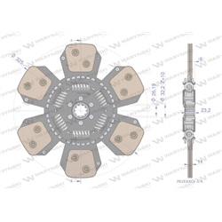 Tarcza sprzęgła Ceramiczna AL70272 JOHN DEERE Waryński-347471844