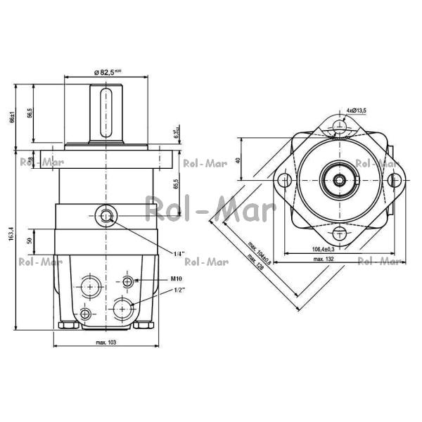 Silnik hydrauliczny orbitalny BM3250/BMS250-347444037