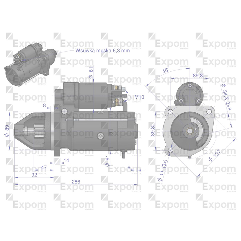 Rozrusznik Case Typu Iskra 379IS0889  EXPOM KWIDZYN eu-347471976