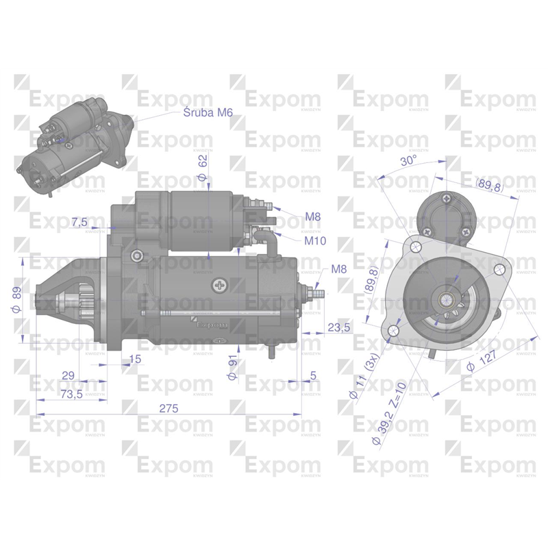 Rozrusznik 12V SAME Typ Iskra  MS297 EXPOM KWIDZYN eu-347472480