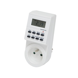 Programator gniazdkowy elektroniczny 7 Dniowy 230V-347470020