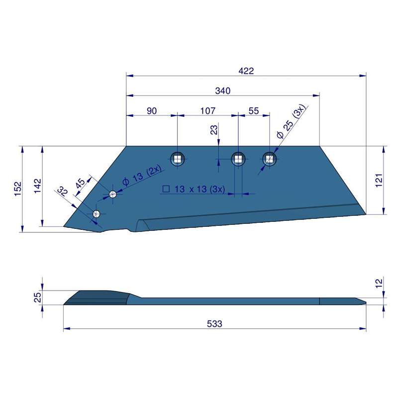 Lemiesz lewy SSP332 RABE Vulcan-347878143