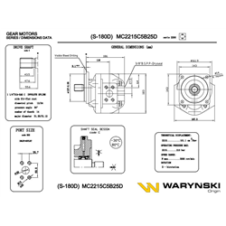 Silnik hydrauliczny MC2215C5B25D (S-180D) Waryński-347465259