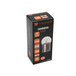 Żarówka 24V 10W BA15s TEGER, (sprzedawane po 10)-347938766