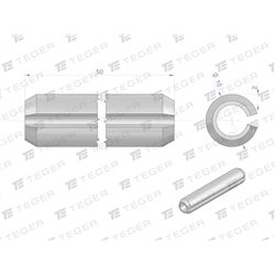 Kołek sprężysty 10x50 TEGER, (sprzedawane po 10)-347907642