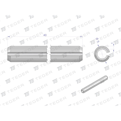 Kołek sprężysty 5x40 TEGER, (sprzedawane po 10)-347907542