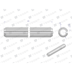 Kołek sprężysty 6x40 TEGER, (sprzedawane po 10)-347907620