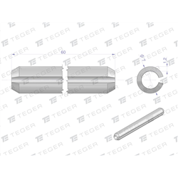 Kołek sprężysty 7x60 TEGER, (sprzedawane po 10)-347907518