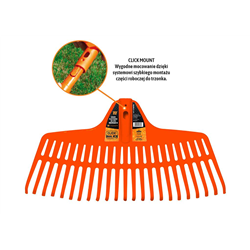 Grabie plastikowe do liści rozmiar M (mocowanie CLICK) / TEGER-347470607