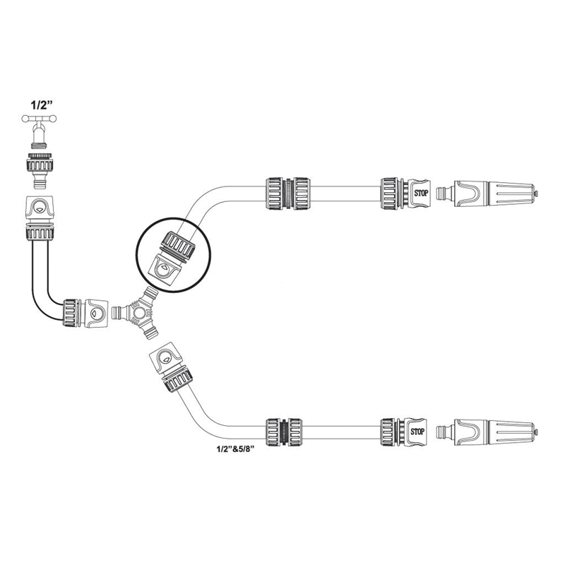 Szybkozłączka 3/4"  - bez waterstop / TEGER-347895103