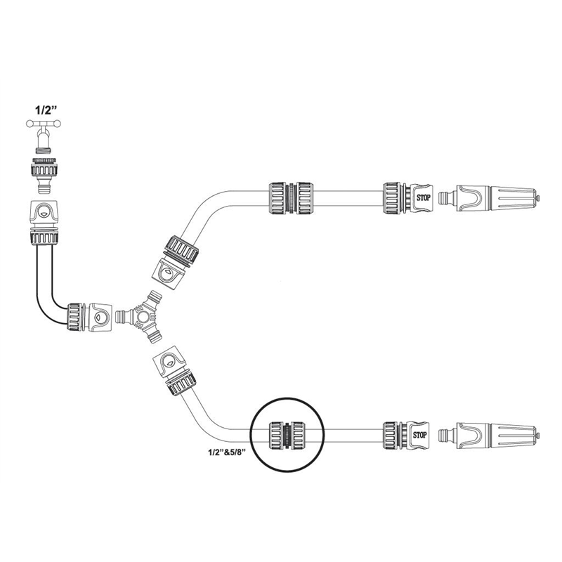 Łącznik węża 1/2" / TEGER-347895118