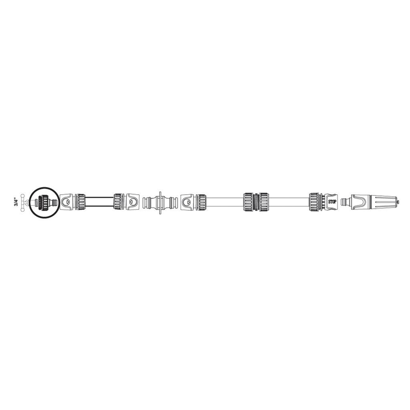 Przyłącze do kranu 3/4" & 1" / TEGER-347895128
