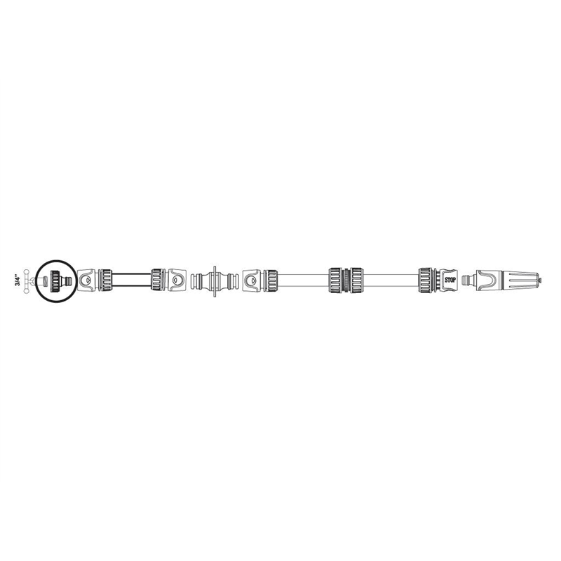 Przyłącze do kranu 3/4" / TEGER-347895133