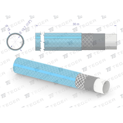 Wąż ogrodowy "STANDARD PLUS" FI 1/2". 30m / TEGER-347898455