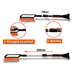 Skrobaczka do szyb teleskopowa 78-100cm TEGER-347909057