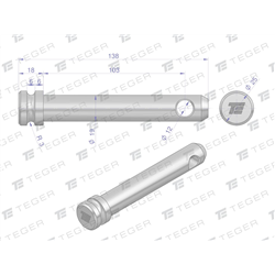 Sworzeń łącznika górnego 19x103x138 TEGER-347475117