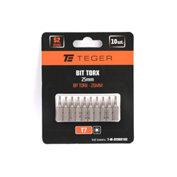 Bit TORX T7x25 mm, (10 szt), S2, Teger-347473500