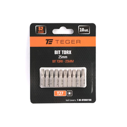 Bit TORX T27x25 mm, (10 szt), S2, Teger-347901869