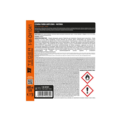 Czarna farba akrylowa - matowa, 400ml, Teger-347912530