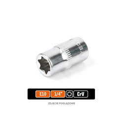 Klucz nasadowy 1/4" TORX E10, CR-V, Teger-347473300