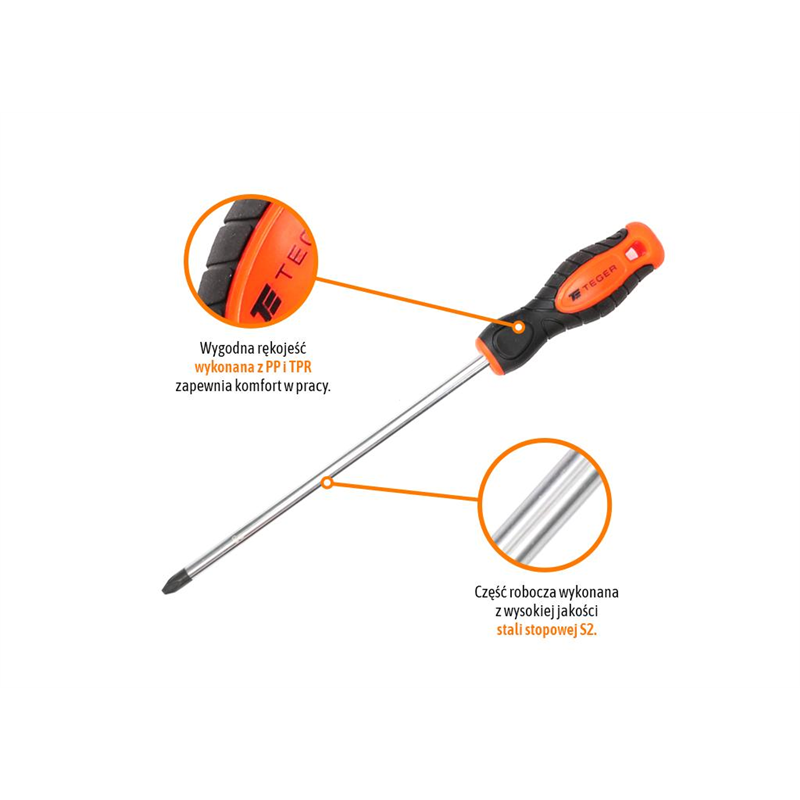 Wkrętak krzyżowy PH 3x200mm /TEGER-347474085